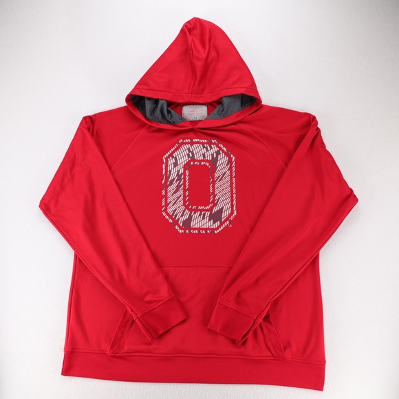 Ohio State Varsity Authentic Apparel Mens XL Red Performance Hoodie OSU Logo - Picture 3 of 9